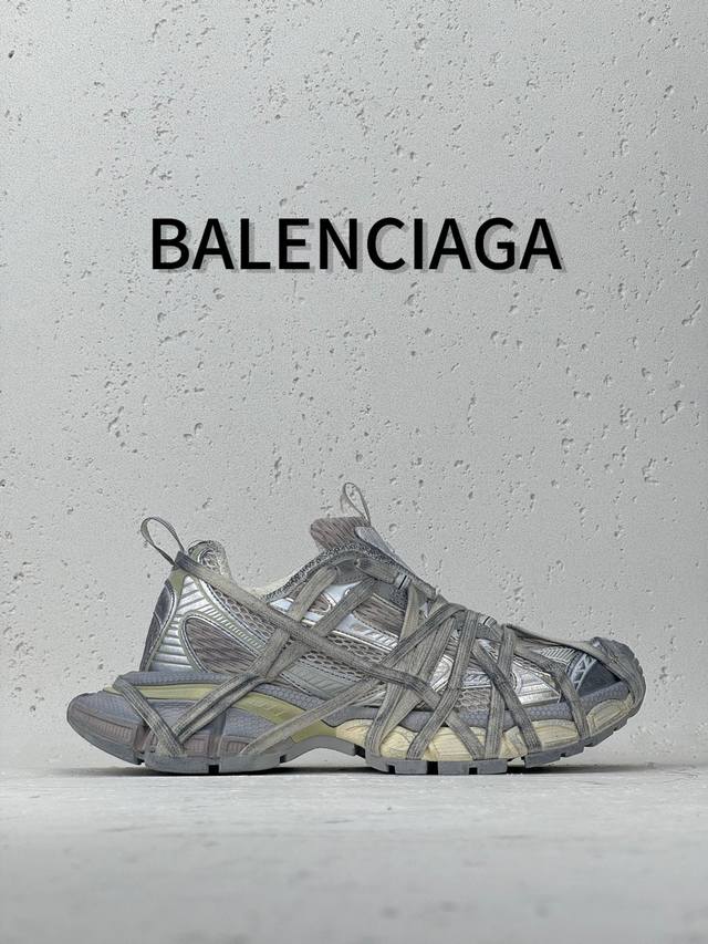 Channel Advantage! OK Version Balenciaga 3XL 24Ss Lace-up Distressed Trendy Low-