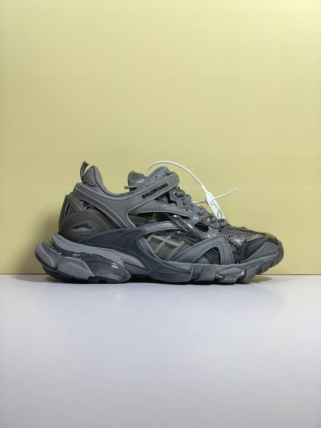 Channel Advantage! OK Version Balenciaga Track 2.0 Round Toe Lace-up Low-top Dad