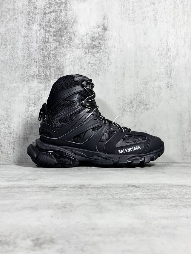 Channel Advantage! OK Version Balenciaga Track Hike Round Toe Lace-up High-Top D