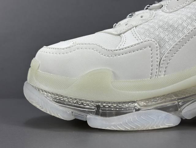 Channel Advantage! OK Version Balenciaga Triple S Clear Sole Sneaker, Lace-up Lo