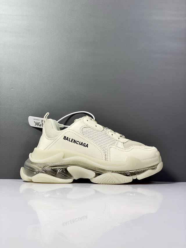 Channel Advantage! OK Version Balenciaga Triple S Clear Sole Sneaker, Lace-up Lo