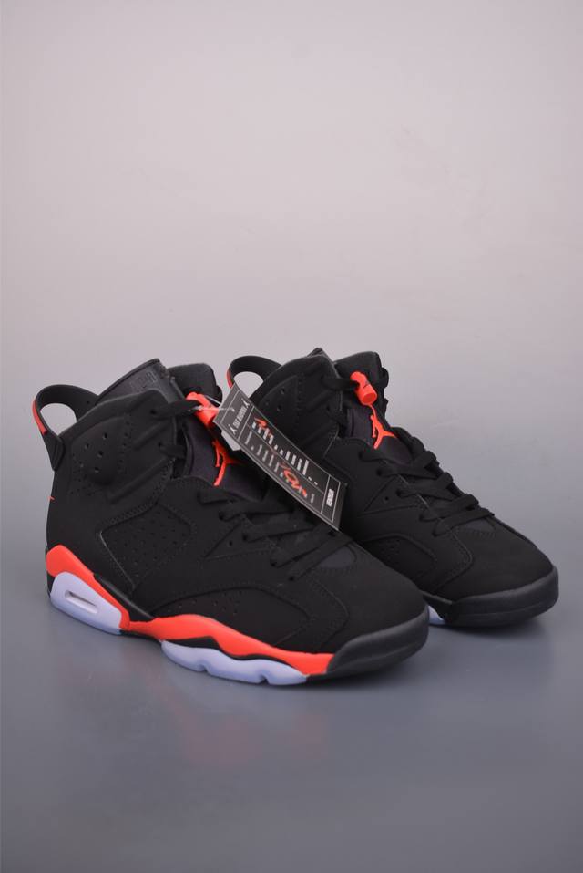 Air Jordan AJ6 Infrared (Ddd) Black/Red 2025 Version, Pure Original Factory Prod