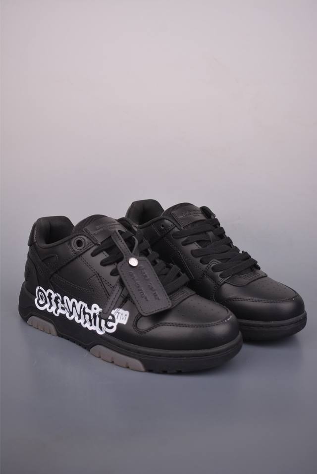 Off-White Out Of Office Low-top Lace-up Fashion Sneakers Streetwear Sporty Eleme