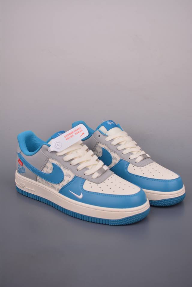 Nike Air Force 1 Low Stussy Collaboration. Made with original last and cardboard