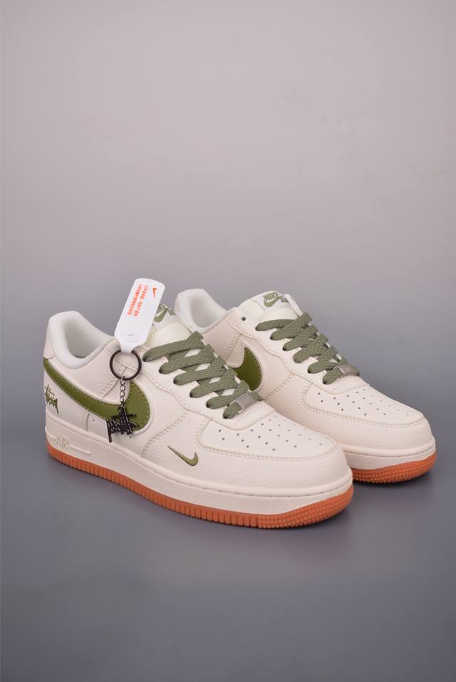 Nike Air Force 1 Low Stussy Collaboration. Made with original last and cardboard