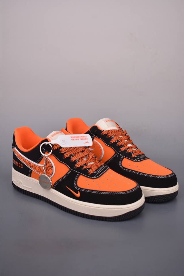 Nike Air Force 1 Low Hermes Collaboration. Made with original last and cardboard