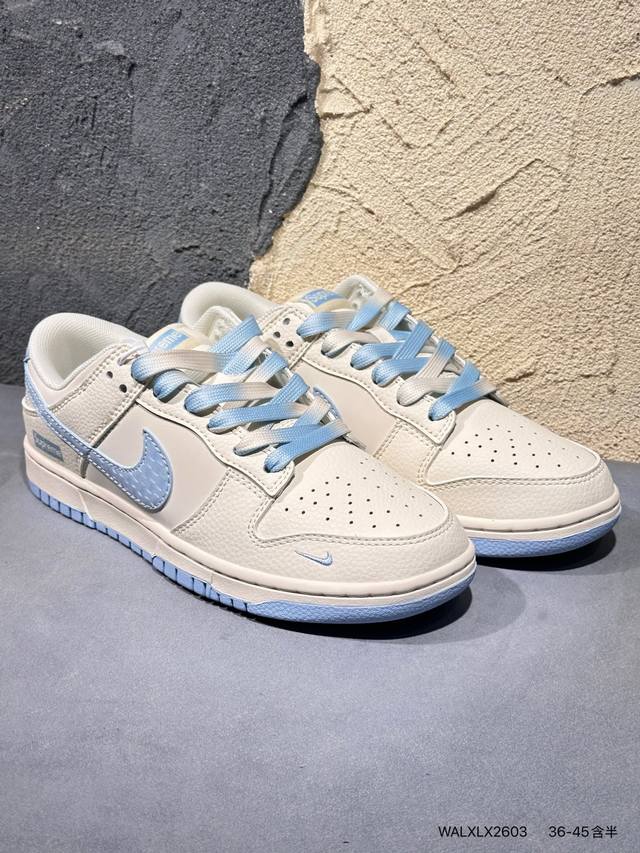 New Arrival Real Shot Nike Air Dunk Low 1 "Lv Collaboration White Black Gold Lab