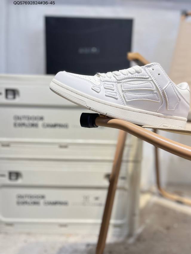 Amiri Skeleton Low-Skel Top Sneakers, Skeleton Series Couple Shoes, Trendy Top P