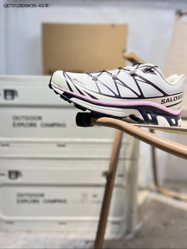 Salomon XT-6 GTX outdoor trail running shoes feature a Sensifit fit upper for a