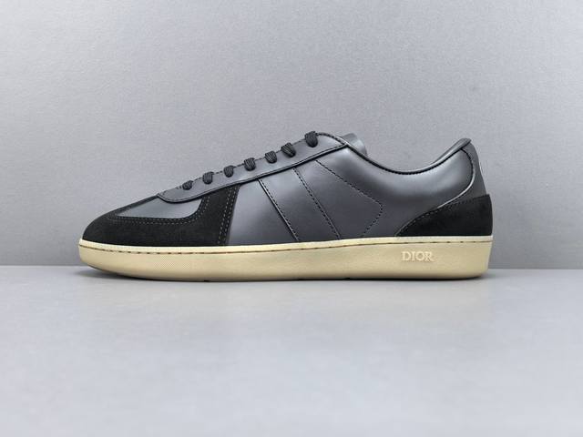 Channel Advantage! Dior B01 Leather Suede Round Toe Lace-up Low-top Sneakers for