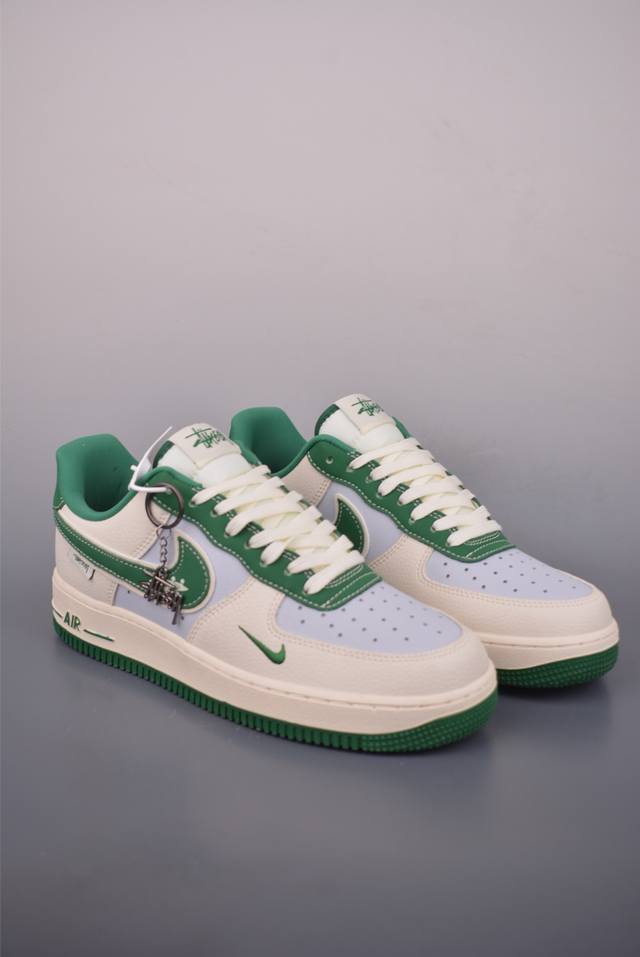 Nike Air Force 1 Low Stussy Collaboration. Made with original last and cardboard