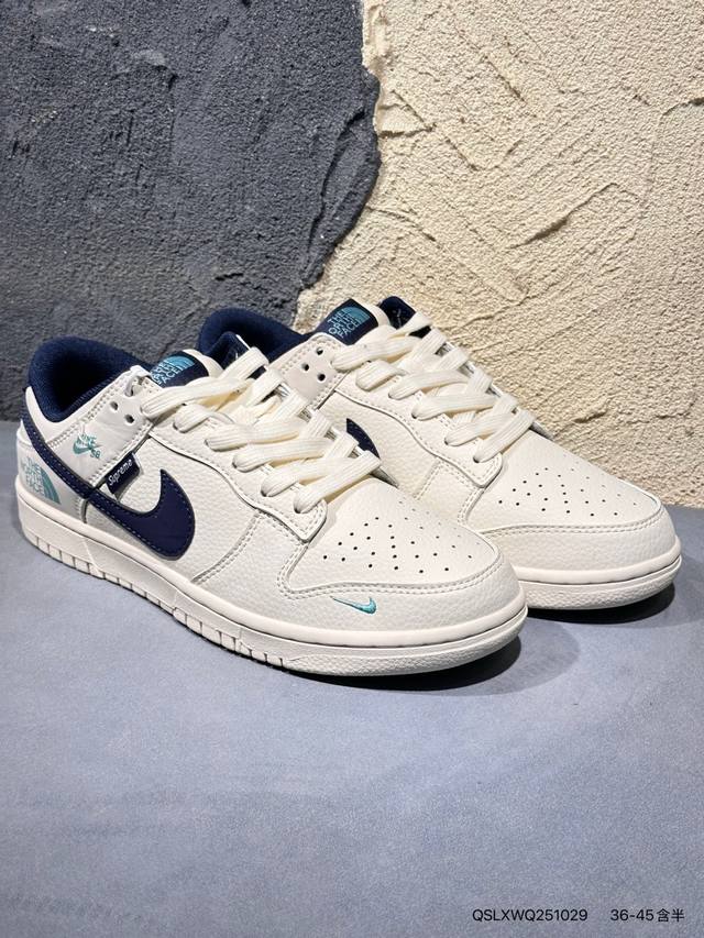 New Arrival Real Shot 2 Nike SB Dunk Low Gucci Collaboration---Dark Blue and Bla