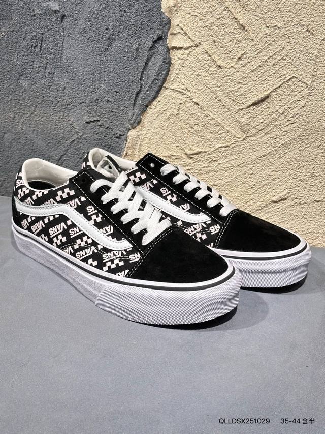 New Arrival Real Shots Vans Old Skool Classic Black Low-Top Casual Sneakers Qlld