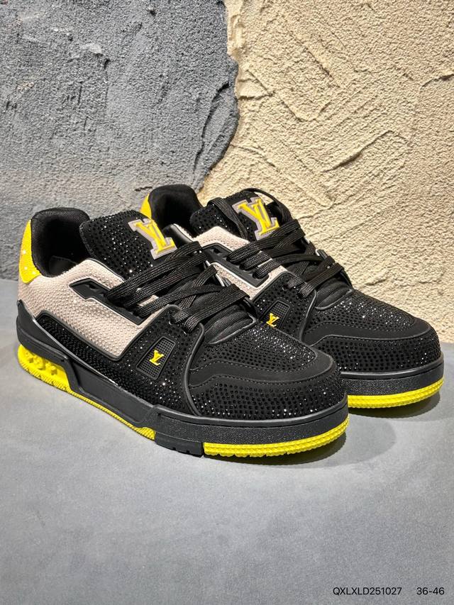 New Arrival Real Shots Brand New Louis Vuitton Trainer Sneaker Low Casual Sports