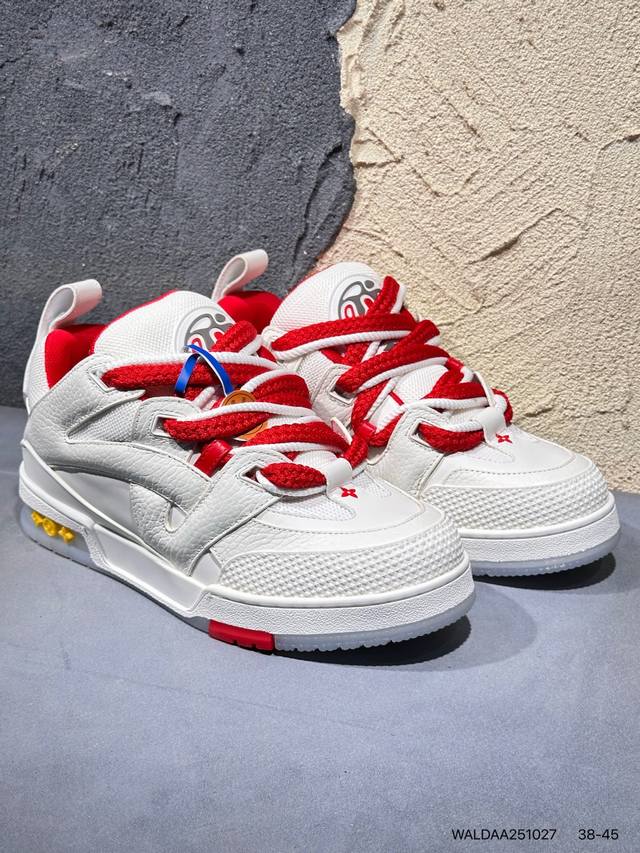 New Arrival Real Shots Brand New Louis Vuitton Trainer Sneaker Low Casual Sports