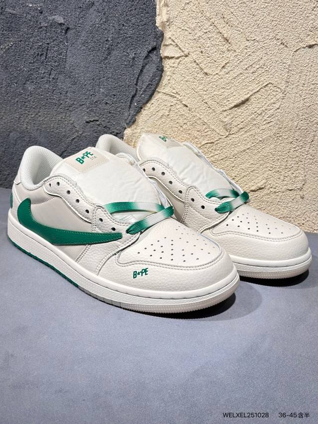 Travis Scott X Fragment Design X Air Jordan AJ1 Low Og Sp Three-way collaboratio