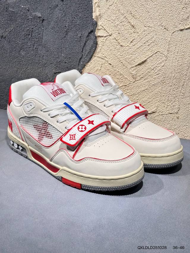 New Arrival Real Shots Brand New Louis Vuitton Trainer Sneaker Low Casual Sports