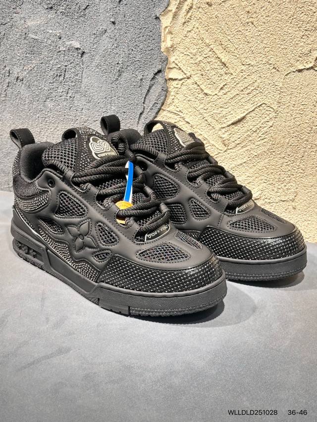 New Arrival Real Shots Brand New Louis Vuitton Trainer Sneaker Low Casual Sports