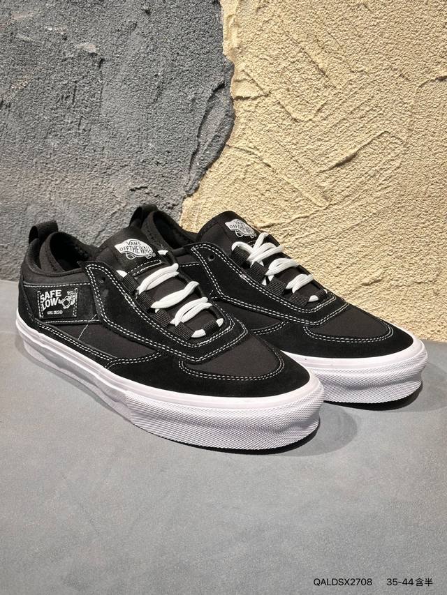 New Arrival Real Shots Vans Safe Skool Classic Black Low-Top Casual Sneakers Qal