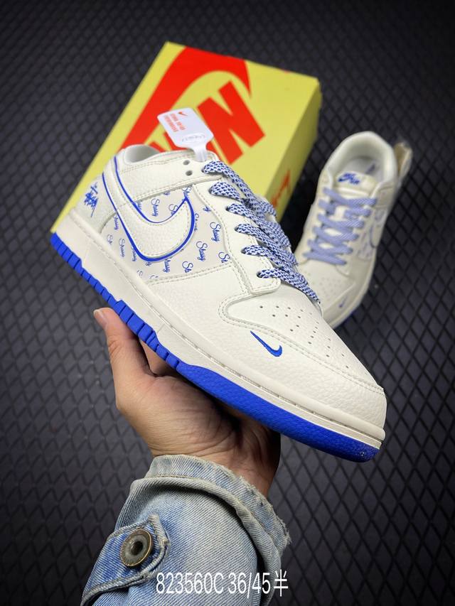 Company Grade Nike Dunk Low Retro 'DIY High-End Custom' Nike Low-Top Casual Spor