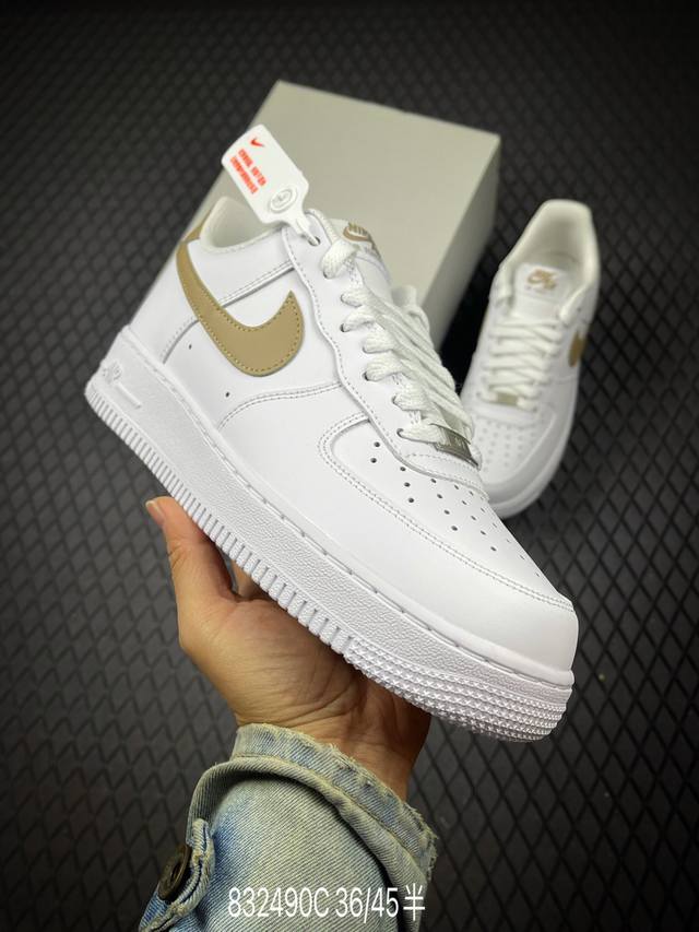 C Factory Grade Nike Air Force 1 '07 Low-Top Versatile Casual Sports Sneakers. S