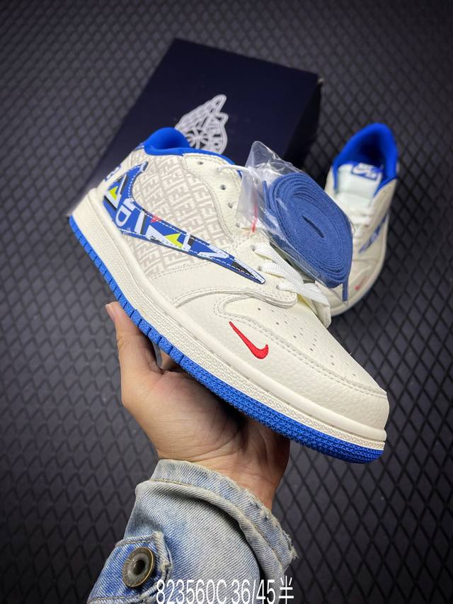 C Company Grade Nike Air Jordan 1 X Travis Scott AJ1 Reverse Swoosh Jordan 1 'DI