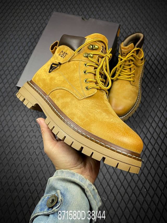 New Arrival# Cat, the brand's classic and versatile outdoor casual yellow boots,