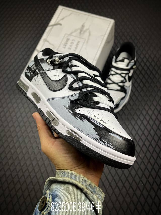 B Nike Dunk Low Retro 'Lace-up Collaboration' Original top-grain material, absol