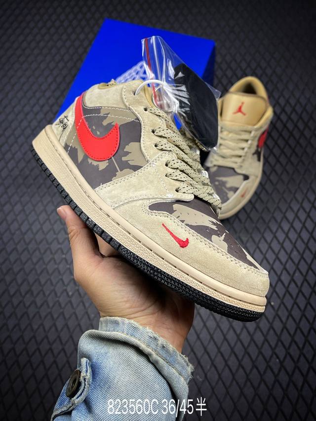 C Company Grade Nike Air Jordan 1 Low AJ1 Low-Top Casual Sneakers, Synchronized