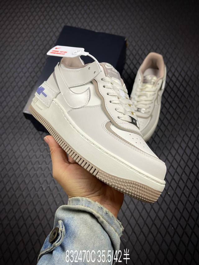 C Factory Grade Nike Wmns Air Force 1 Shadow New Girlish Deconstructed Design Ma