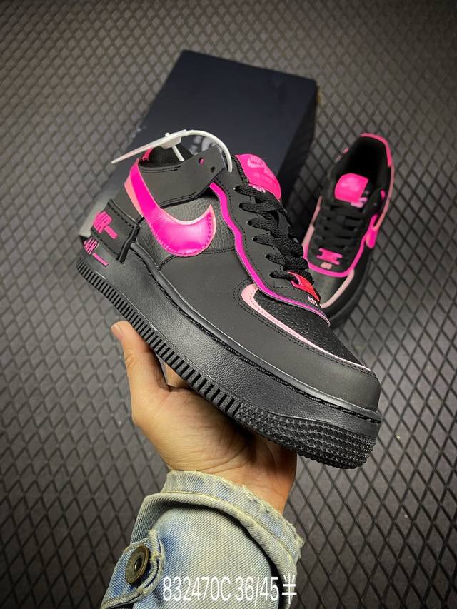 C Factory Grade Nike Wmns Air Force 1 Shadow New Girlish Deconstructed Design Ma