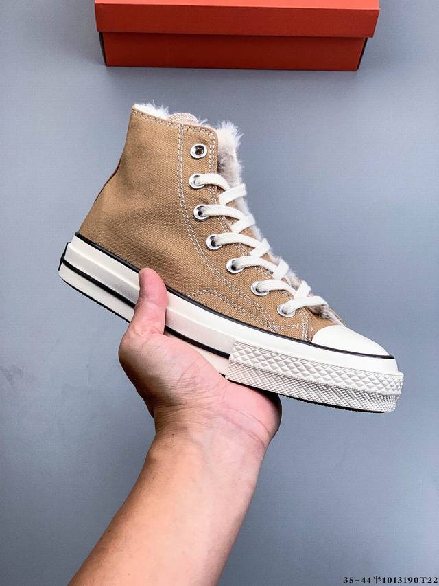 Fleece-lined! Converse 1970s Classic High-Top Casual Sneakers 1013 T22 Ddd