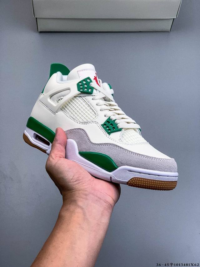 Genuine Original Version! Air Jordan 4 Retro Og Cement AJ4 Retro Casual Sports B