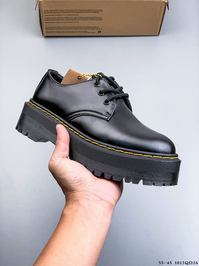 Dr. Martens Leather Loafers, Platform Slip-on Shoes, 1013Qd26 Ddd