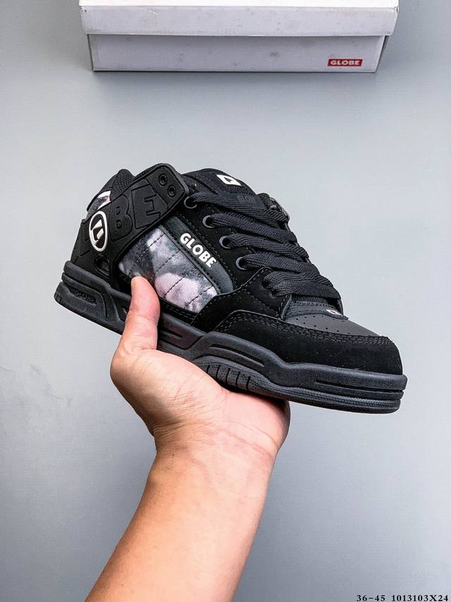 Classic Globe Fusion Skateboard Shoes, Thick Tongue, Durable Outsole, 1013103X24