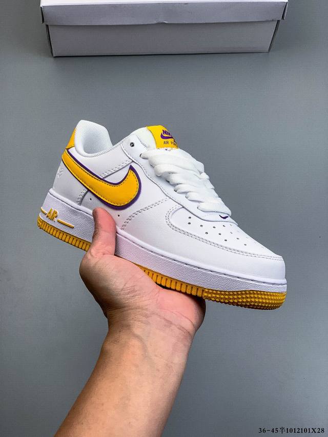 Company Grade! Nike Air Force 1 Low, Classic Versatile Casual Sneakers, 101 1X28