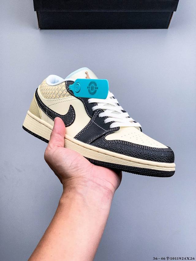 Company Grade Top Grain Leather! Nike Air Jordan 1 Low (AJ1) Trendy Sports Casua