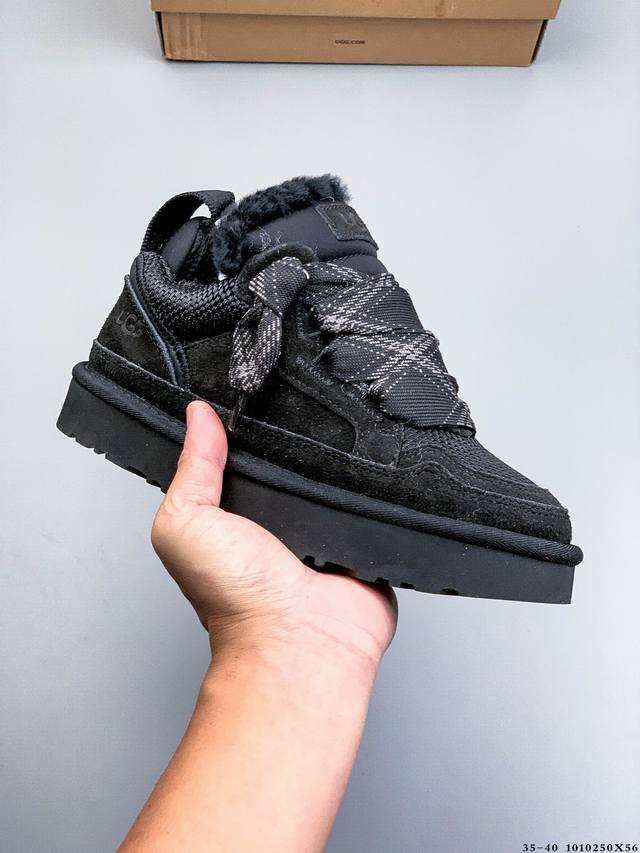 Ugg official website launch: 1:1 Lowmel athletic casual shoes, lace-up, fleece-l