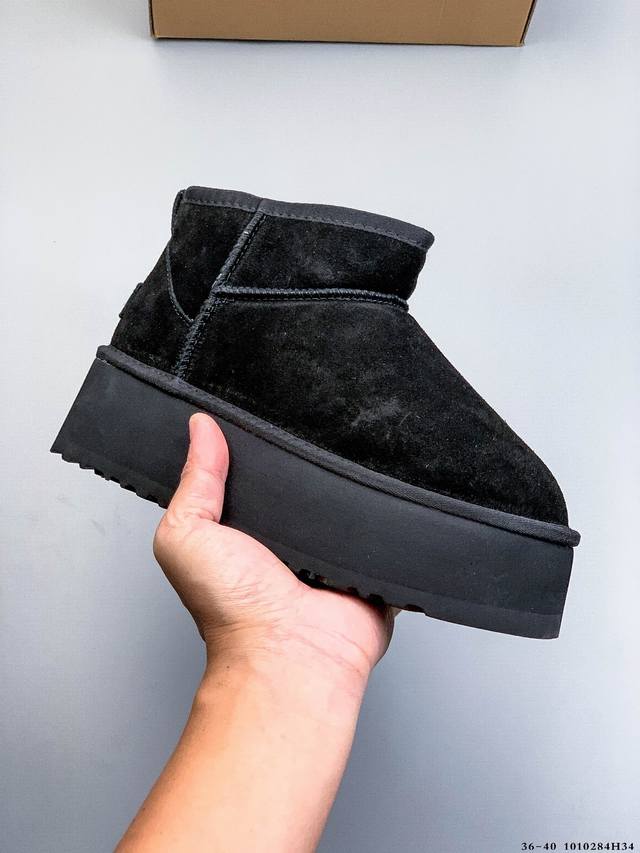 Company Grade! Ugg Autumn/Winter New Women's Classic Mini Thick-Soled Ankle Boot