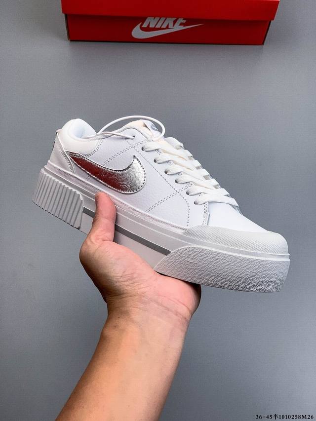 Nike Wmns Nike Court Legacy Lift Platform Shoes with Height Increase Retro Style