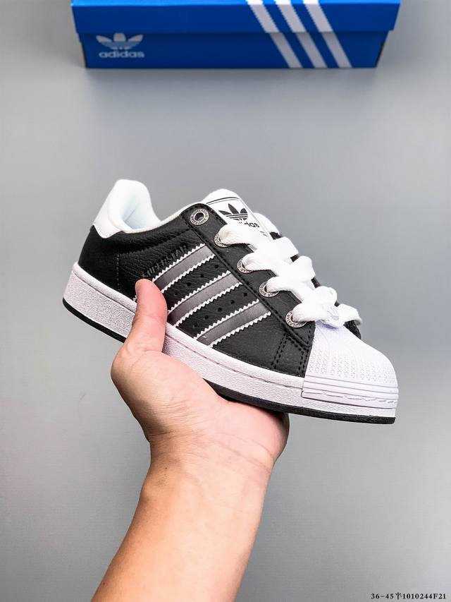 Company Grade! Adidas Superstar Shell Toe Classic Versatile Casual Sneakers 1010