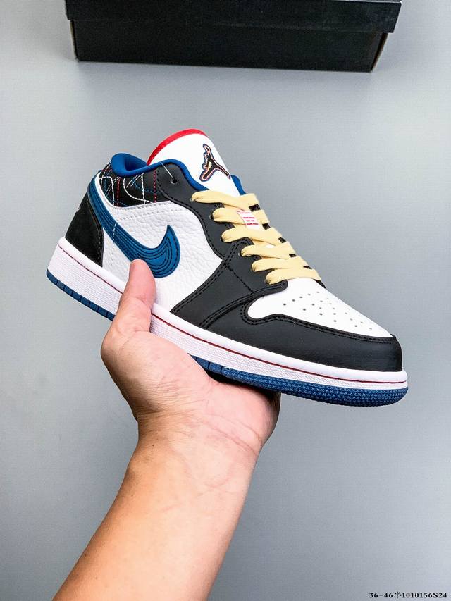 Company Grade! Nike Air Jordan Low 1 Classic Casual Shoes ( 1010156S24)