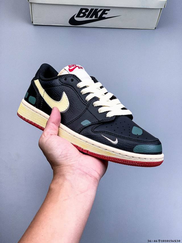 Company Grade Top Grain Leather! Nike Air Jordan 1 Low (AJ1) Trendy Sports Casua