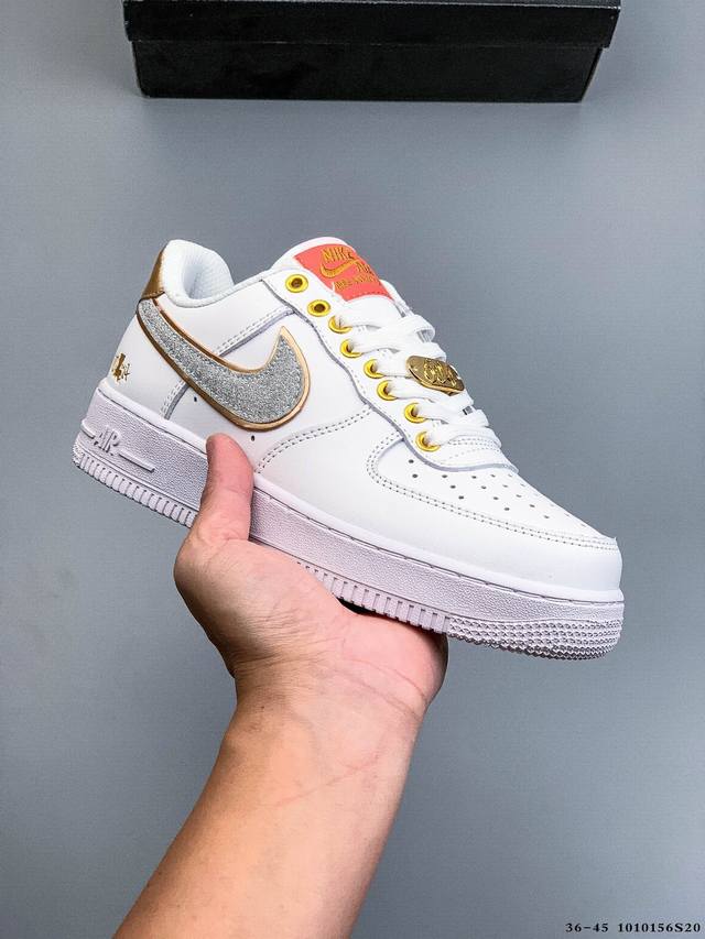 Authentic label on second-layer! Nike Air Force 1 Low, classic and versatile cas