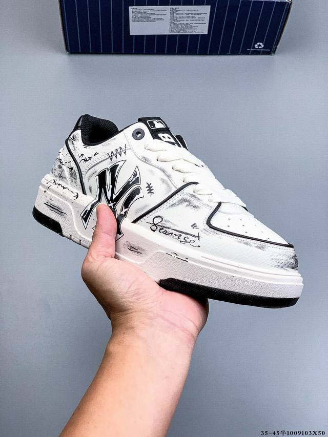 Company-grade [Custom Sneakers] Mlb New York Yankees Trendy Street Graffiti Spra