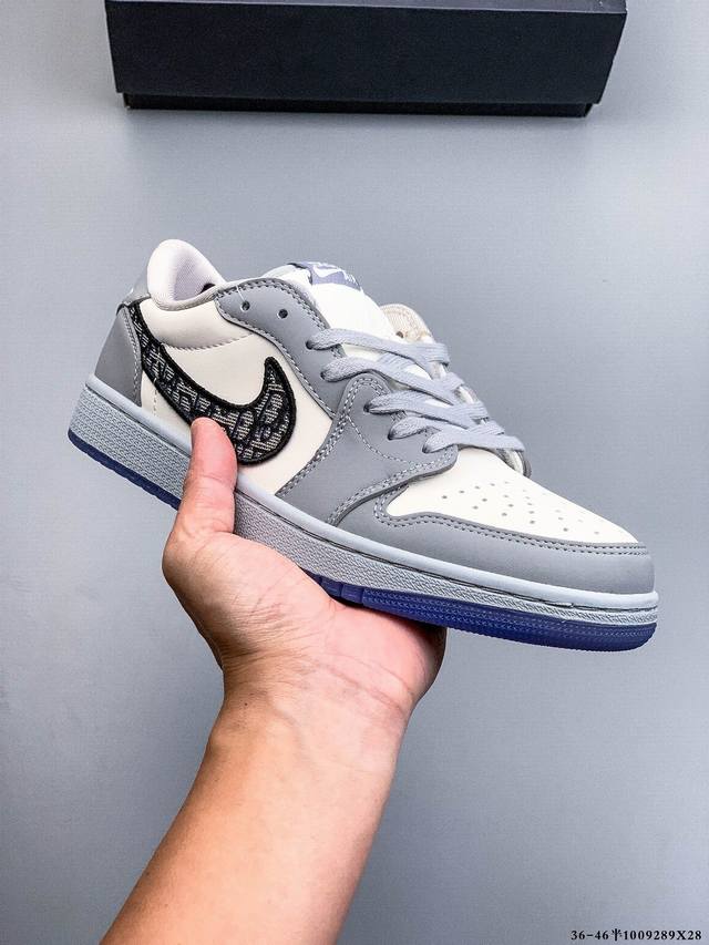 Genuine Nike Air Jordan Low 1, Dior collaboration classic casual versatile sneak