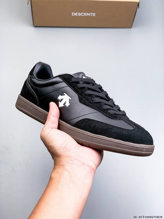 Company Grade! Descente Chron Court Sb Retro Lightweight Durable Low-Top Casual