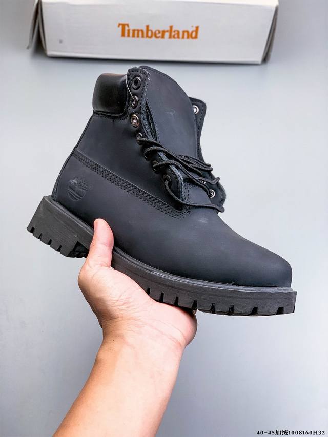 Fleece-lined! Timberland OEM original quality classic high-top versatile casual