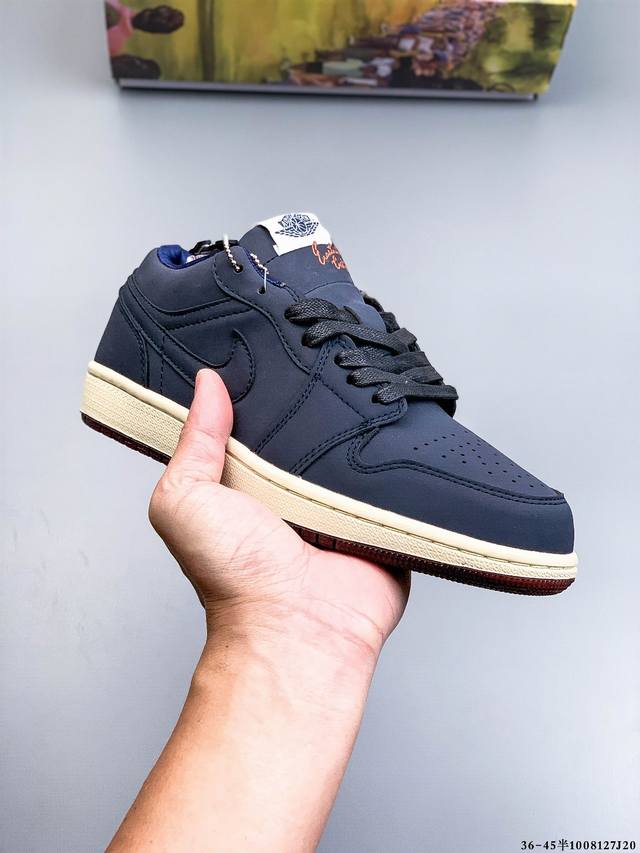 Authentic label, half size! Nike Air Jordan Low 1 Classic Casual Shoes 8127J20 D