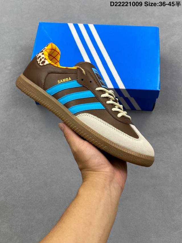 Adidas Originals Sambae Samba Series Gentleman's Style Football Style Low-Top Ca